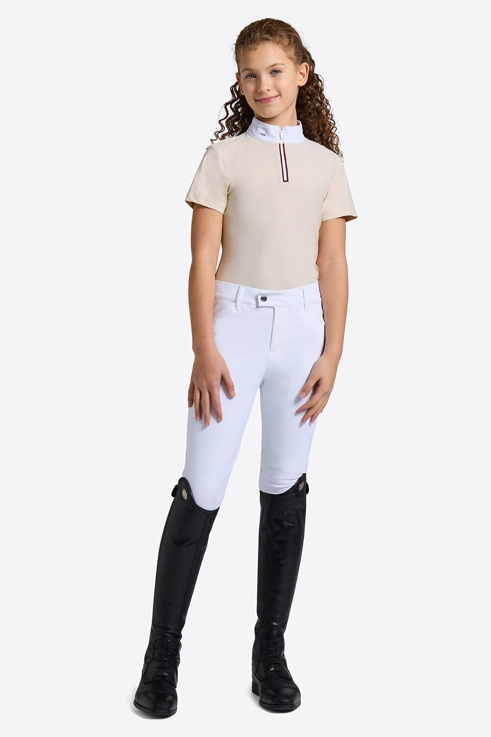 Rider’s Gene Girls’ Short Sleeves Competition Polo Shirt TECHNICAL SPECIFICATION