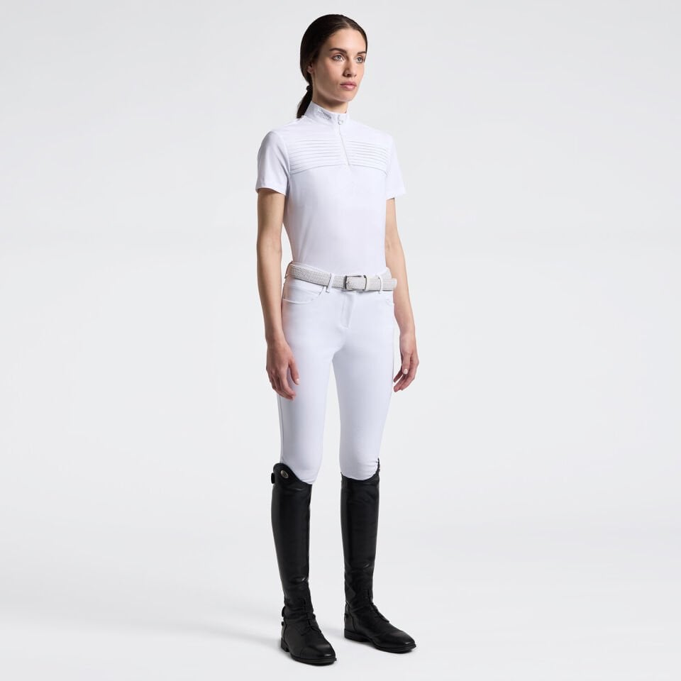 Women's Long Sleeve Pleated Riding Shirt | Cavalleria Toscana
